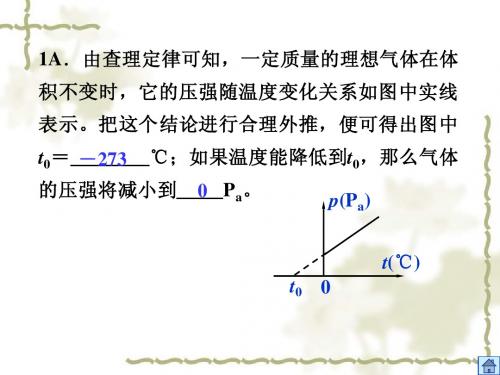 物理：8.2《气体的等容变化和等压变化》PPT课件(新人教版 选修3-3)