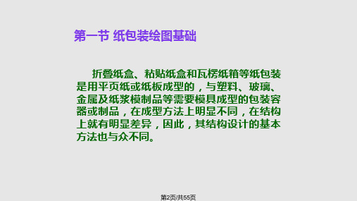 纸包装结构设计包装结构设计基础概要