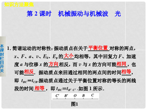 高考物理大二轮专题复习与增分策略 专题9 第2课时 机械振动与机械波 光课件