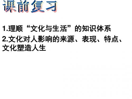 高二文化生活课件3.1 世界文化多样性 (共37张PPT)