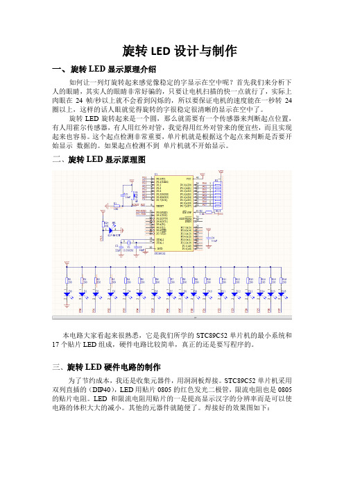 自制LED旋转屏