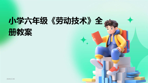 2024版小学六年级《劳动技术》全册教案