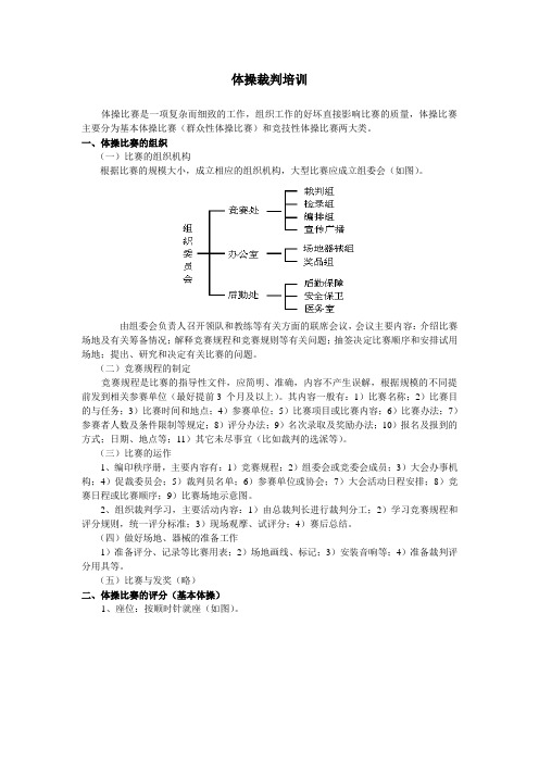 体操裁判讲稿