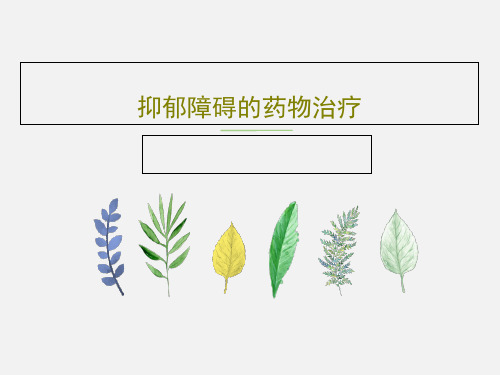 抑郁障碍的药物治疗PPT文档65页