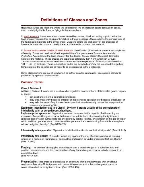 hazardous area classification