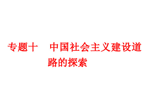 高考总复习《历史》社会主义建设在探索中曲折发展ppt课件