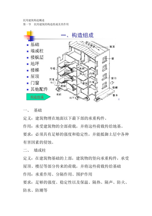 民用建筑构造概述