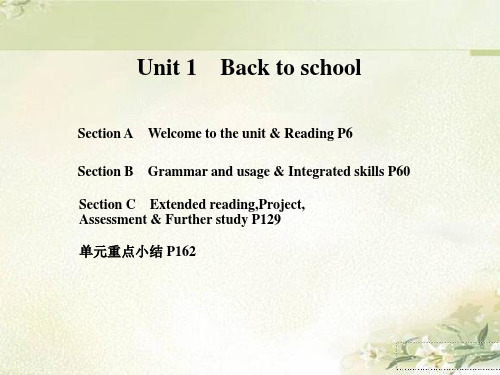 新教材 牛津译林版高中英语必修一 Unit 1 Back to school 精品教学课件(共181页)