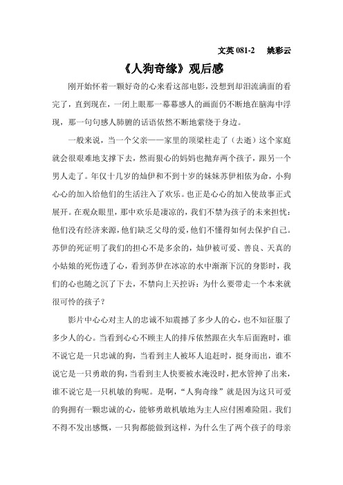 人狗奇缘