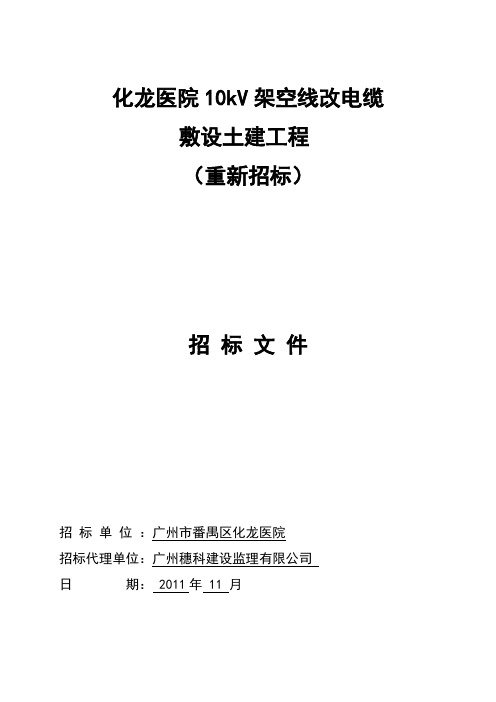 化龙医院10kV架空线改电缆