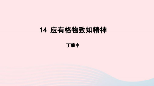 八年级语文下册第四单元14应有格物致知精神教学课件人教版.ppt