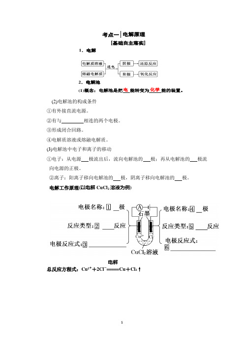 2018高考化学一轮电化学理论