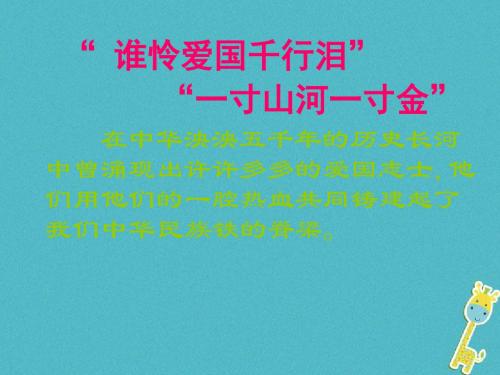 2017-2018学年八年级语文上册 第二单元 8《始终眷恋着祖国》教案 苏教版