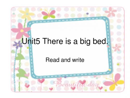 2014新小学五年级英语上unit5_Read_and_write
