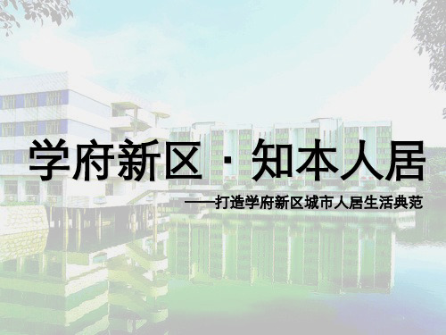 伟业顾问天津语态村地产项目分析报告
