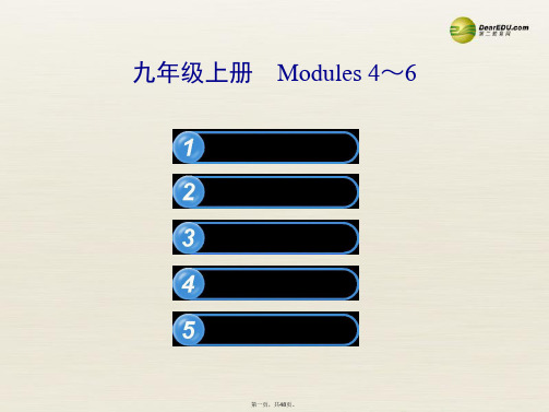 中考英语 九上 Modules 46复习课件 外研版