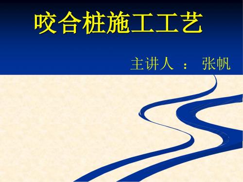 11.6 咬合桩施工技术要点--张帆