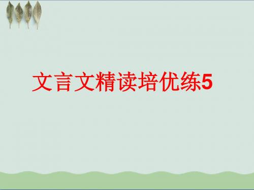 高考复习文言文精读培优练PPT课件(上课用)(9份打包)4