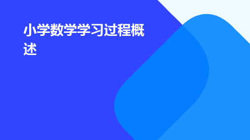 小学数学学习过程概述