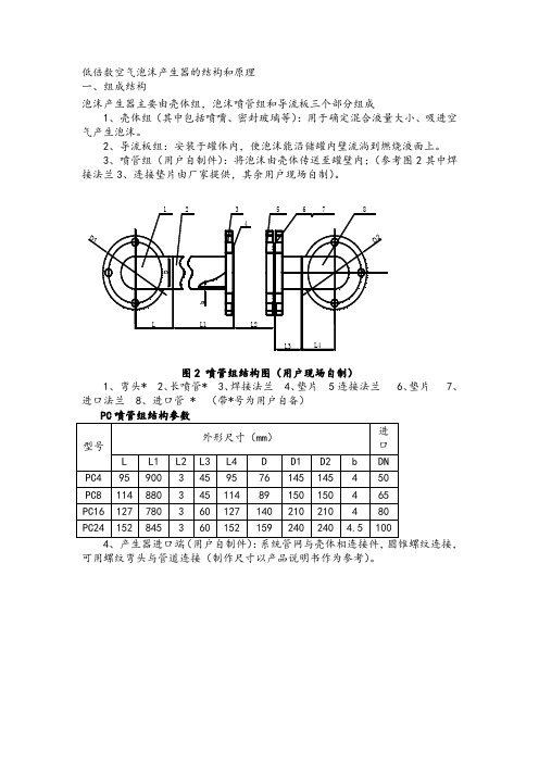 低倍数空气泡沫产生器的结构和原理