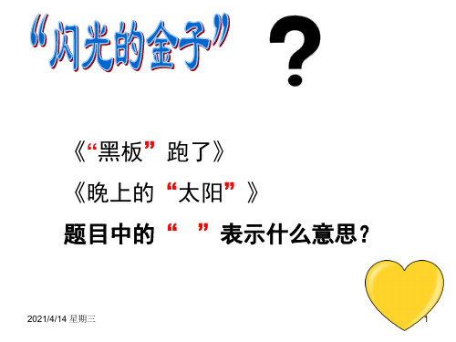苏教版小学二年级语文下册《“闪光金子”》课件