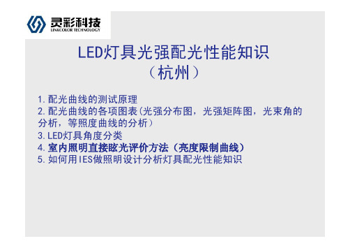 LED灯具配光曲线资料