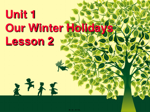 六年级下册英语课件-Unit 1 Our Winter Holidays Lesson 2 -2∣重