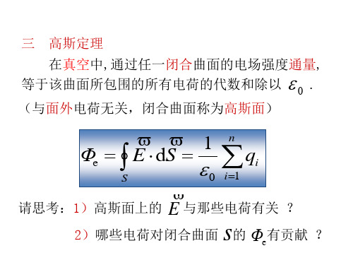 电场强度通量和高斯定理