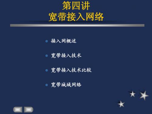 第四章宽带接入网络