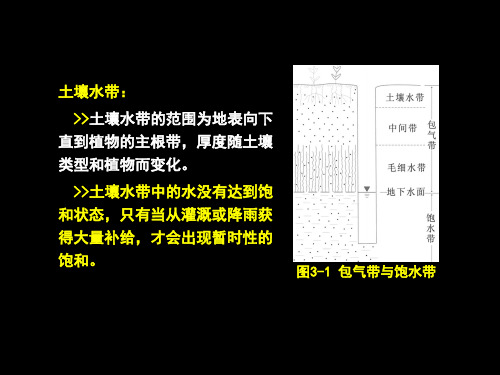 水文地质学包气带垂直分带