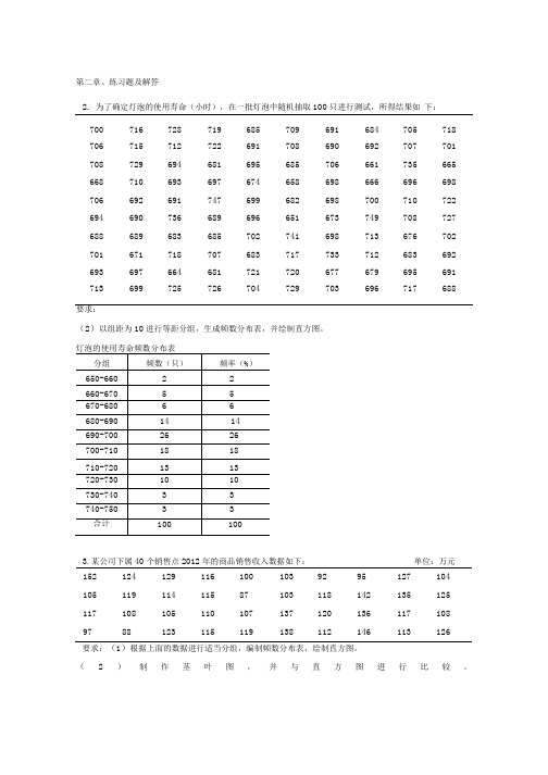 统计学课后习题答案(全章节)(精品).docx