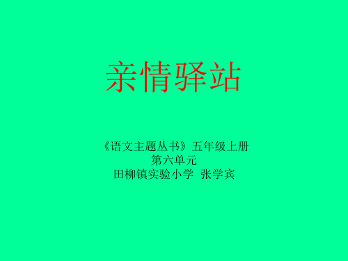 语文主题丛书——亲情驿站