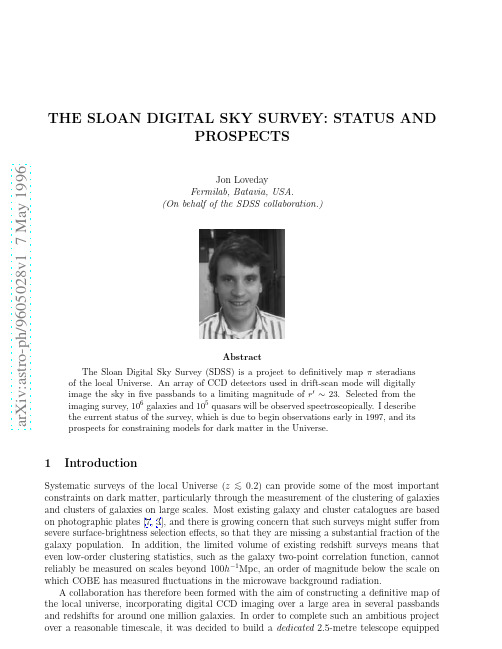 The Sloan Digital Sky Survey Status and Prospects