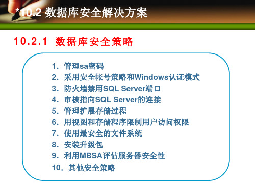 网络安全技术及应用实践教程课件10.2-10.7