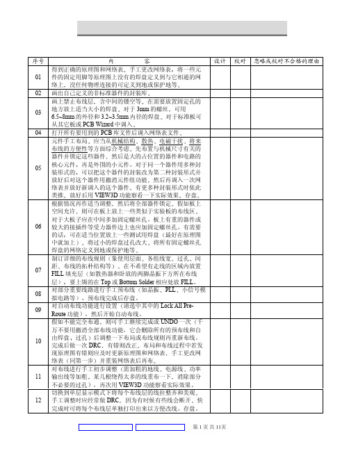 Protel 99se布线的基本流程 中文教程