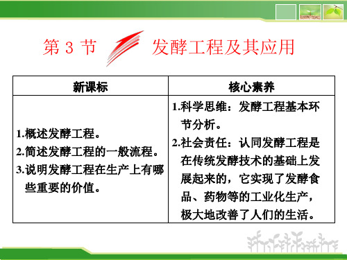 高中生物新人教版选择性必修3发酵工程及其应用课件(29张)