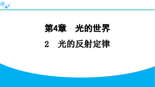 八年级上册物理教科版【习题】4.2  光的反射定律