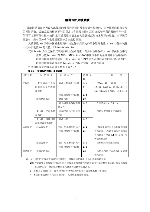 继电保护配置及整定计算