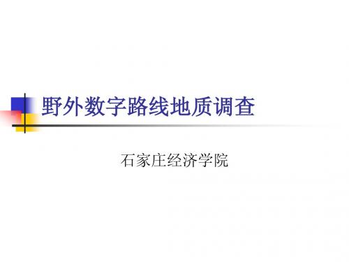 数字地质调查野外数字路线地质调查