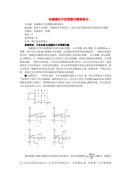 电磁感应中的图像问题易错点