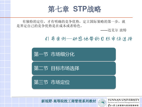 市场营销学-第七章 STP战略