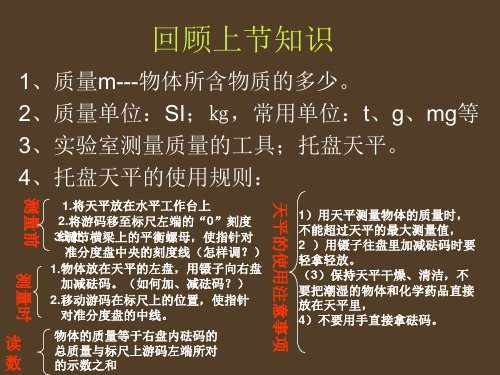 粤教沪科版八年级上册课件探究物质的密度的课件