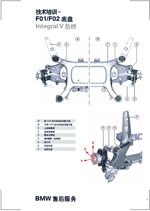 宝马4S店维修培训手册：F02 底盘 后桥 技术培训