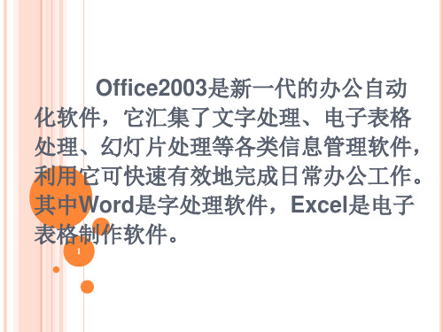 Office2003培训教程