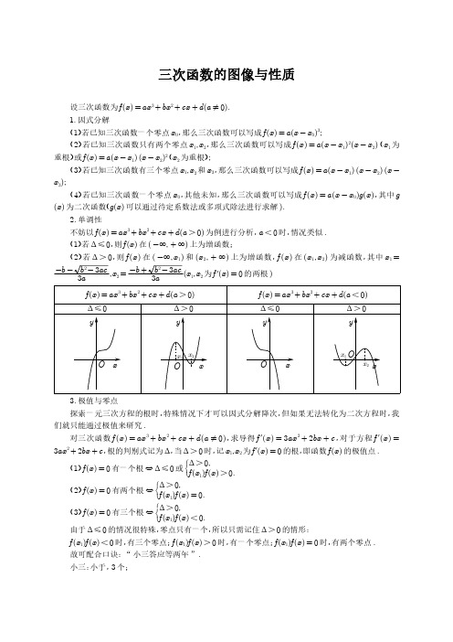 三次函数图像与性质