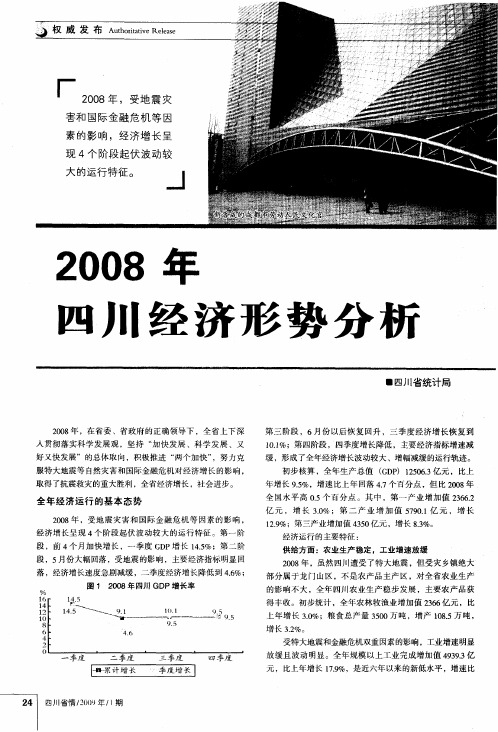 2008年四川经济形势分析