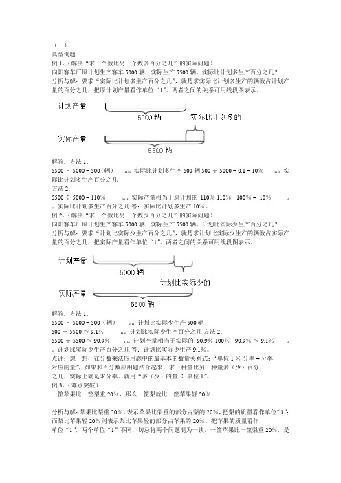 百分率应用题