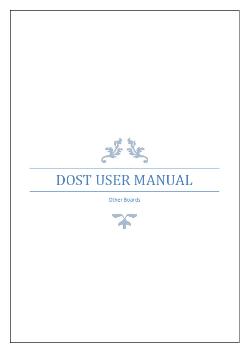 DOST USER MANUAL Other Boards说明书