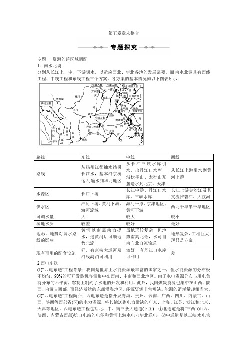 高中地理 第五章章末整合 新人教版必修3