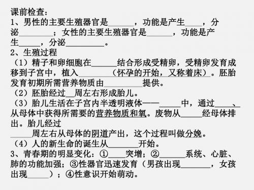 人的由来复习